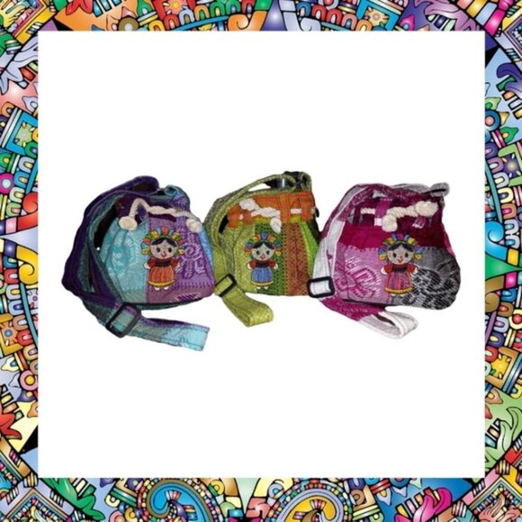 🏖️ LITTLE FRIDA KAHLO EMBROIDERED MINI BAG - Picture 5 of 7